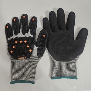 Welldo Black and Gray Work Gloves, Dragon scale work gloves